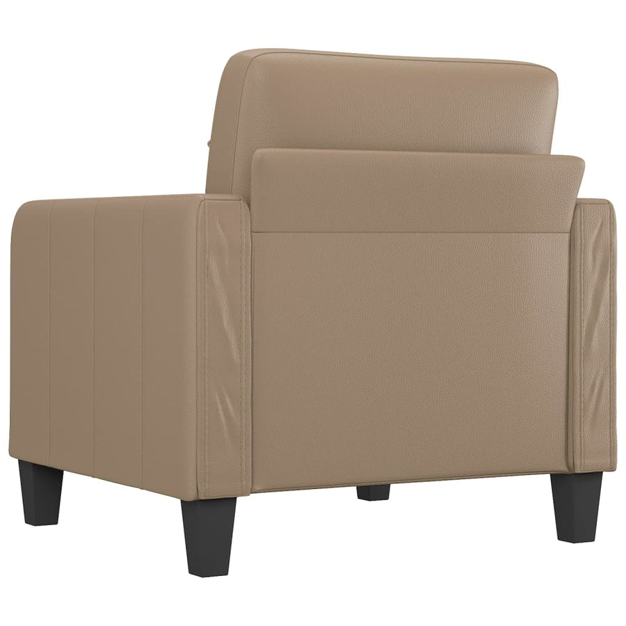 Fauteuil Kunstleer Kleurig 60 cm Cappuccino
