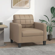Fauteuil 60 cm kunstleer cappuccino