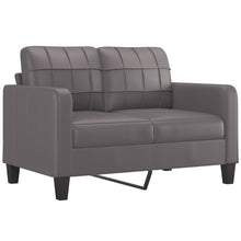 Tweezitsbank Kunstleer 120 cm Grijs