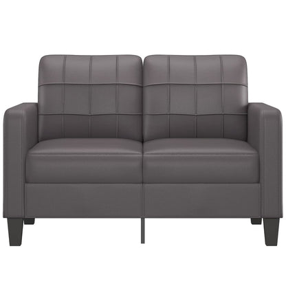 Tweezitsbank Kunstleer 120 cm Grijs