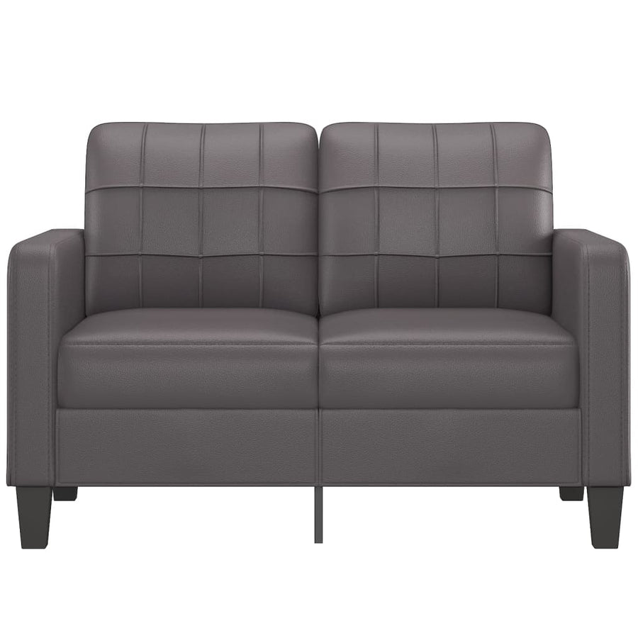 Tweezitsbank Kunstleer 120 cm Grijs