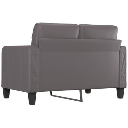 Tweezitsbank Kunstleer 120 cm Grijs