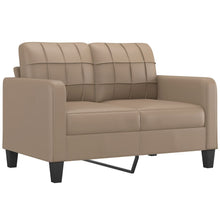 Tweezitsbank Kunstleer Kleurig 120 cm Cappuccino
