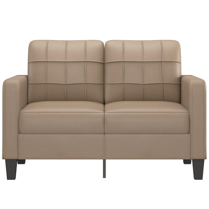 Tweezitsbank Kunstleer Kleurig 120 cm Cappuccino