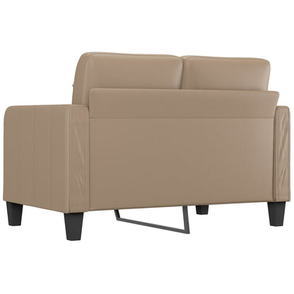 Tweezitsbank Kunstleer Kleurig 120 cm Cappuccino