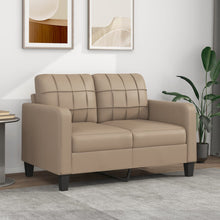 Tweezitsbank Kunstleer Kleurig 120 cm Cappuccino