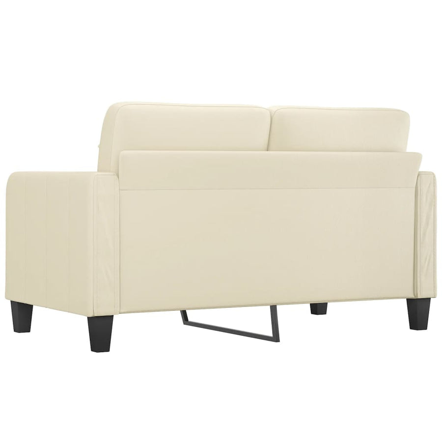 Tweezitsbank Kunstleer Kleurig 140 cm Crème