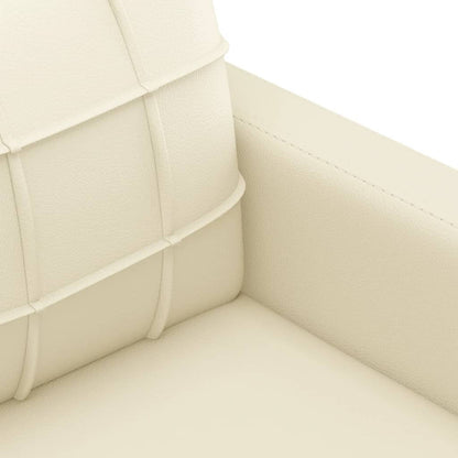 Tweezitsbank Kunstleer Kleurig 140 cm Crème
