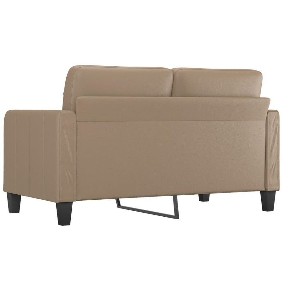 Tweezitsbank Kunstleer Kleurig 140 cm Cappuccino