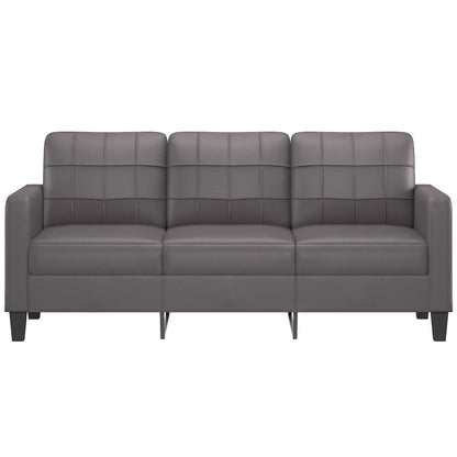 Driezitsbank Kunstleer 180 cm Grijs