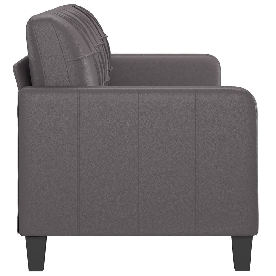 Driezitsbank Kunstleer 180 cm Grijs