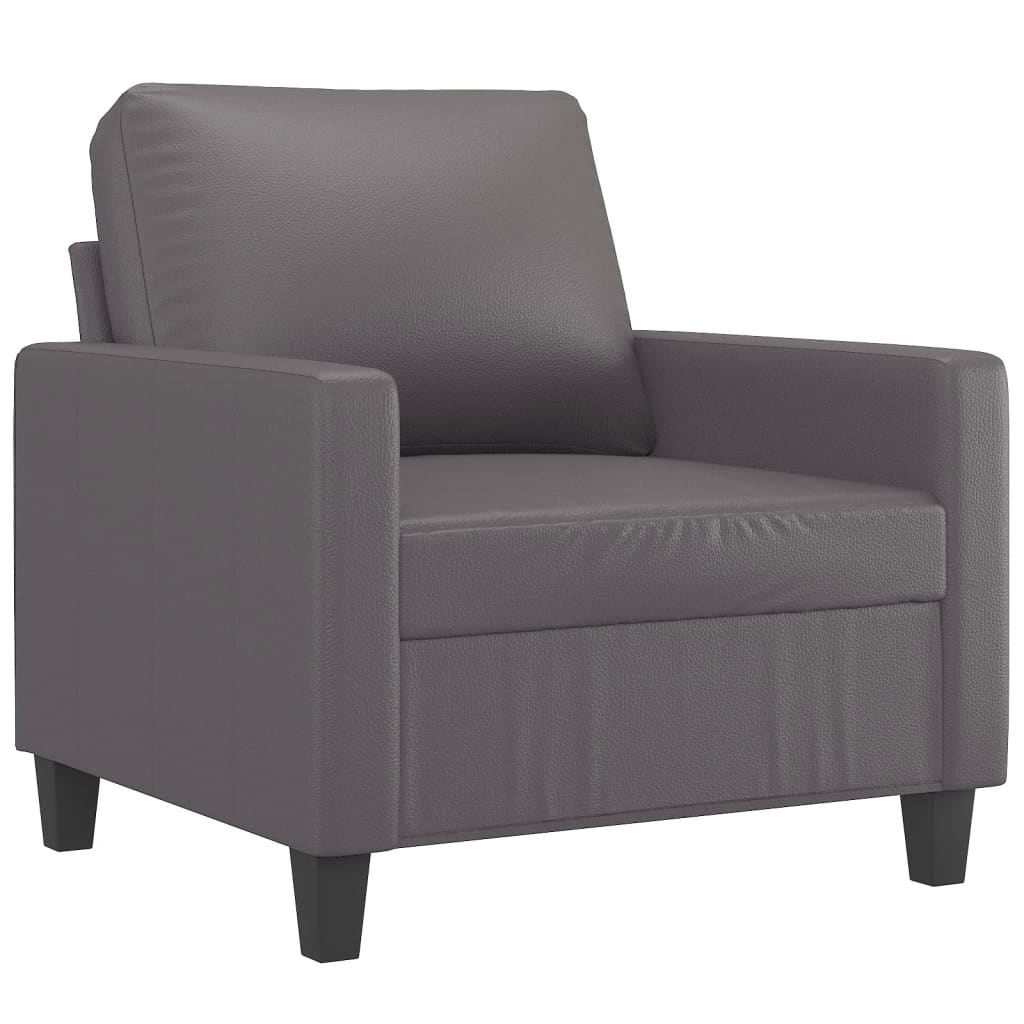 Fauteuil Kunstleer 60 cm Grijs