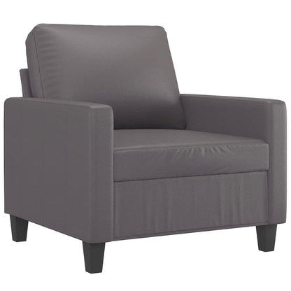 Fauteuil Kunstleer 60 cm Grijs
