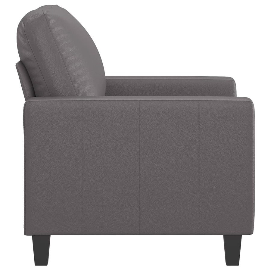Fauteuil Kunstleer 60 cm Grijs
