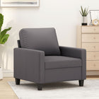 Fauteuil Kunstleer 60 cm Grijs