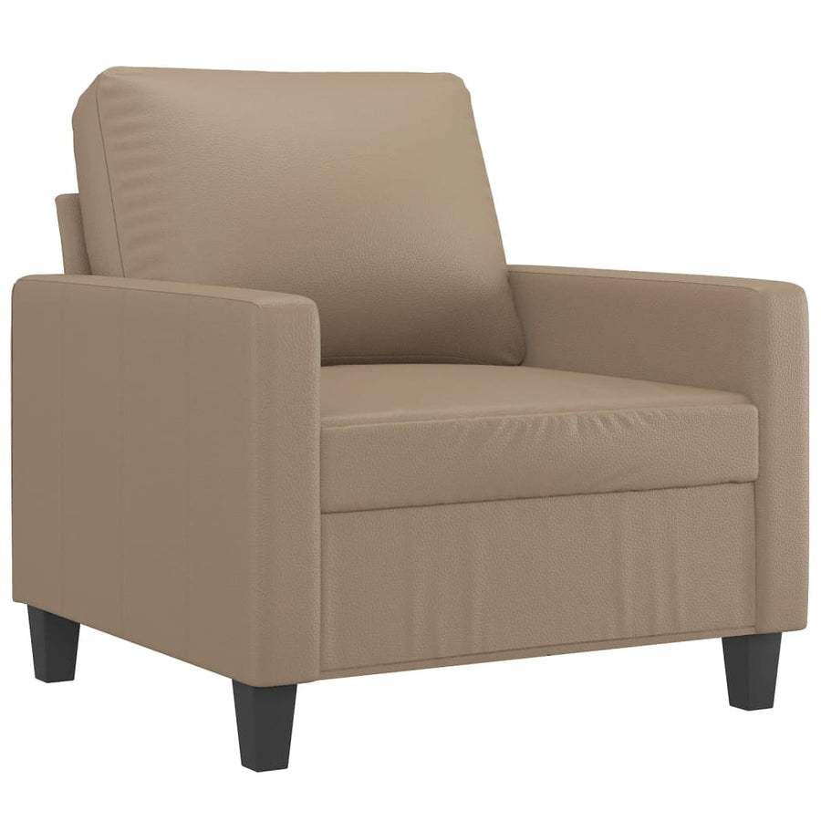 Fauteuil Kunstleer Kleurig 60 cm Cappuccino