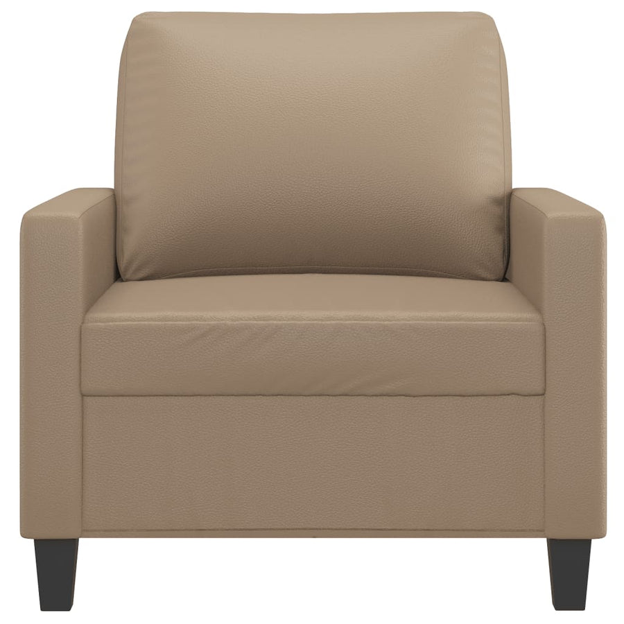 Fauteuil Kunstleer Kleurig 60 cm Cappuccino
