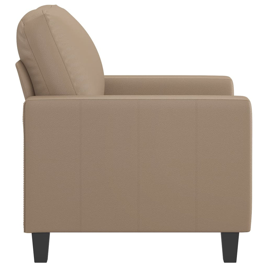 Fauteuil Kunstleer Kleurig 60 cm Cappuccino
