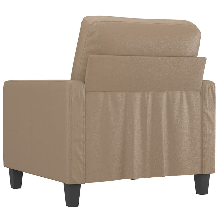 Fauteuil Kunstleer Kleurig 60 cm Cappuccino