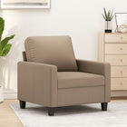 Fauteuil Kunstleer Kleurig 60 cm Cappuccino