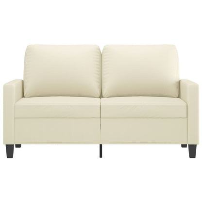Tweezitsbank Kunstleer Kleurig 120 cm Crème