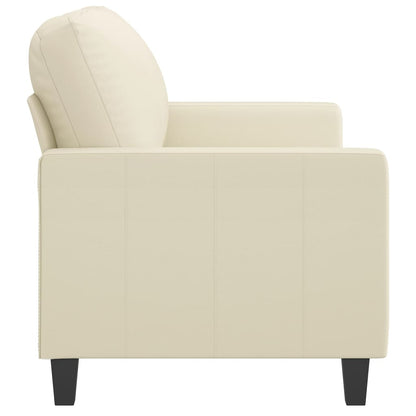 Tweezitsbank Kunstleer Kleurig 120 cm Crème