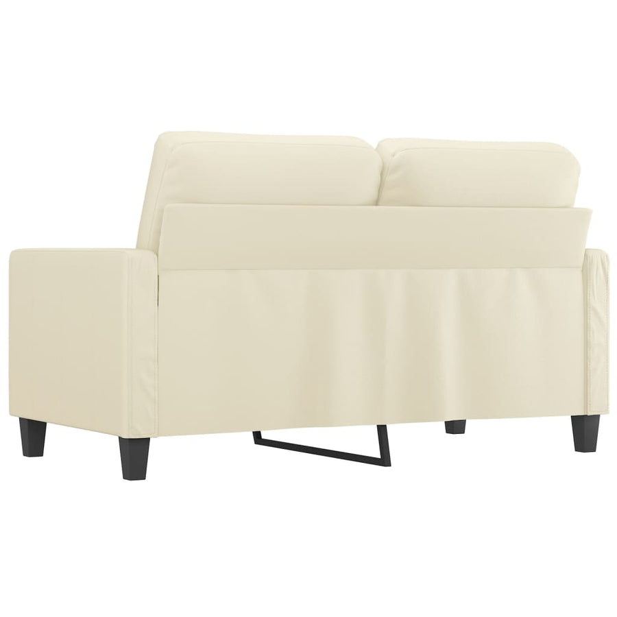 Tweezitsbank Kunstleer Kleurig 120 cm Crème