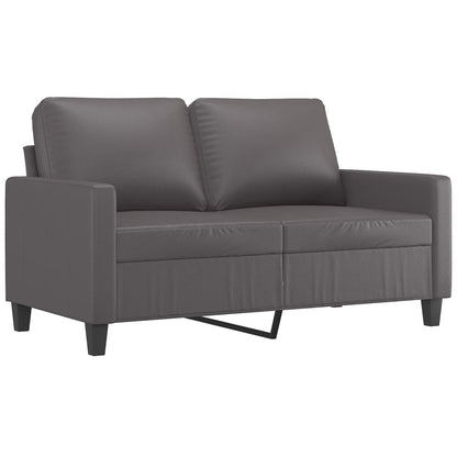 Tweezitsbank Kunstleer 120 cm Grijs