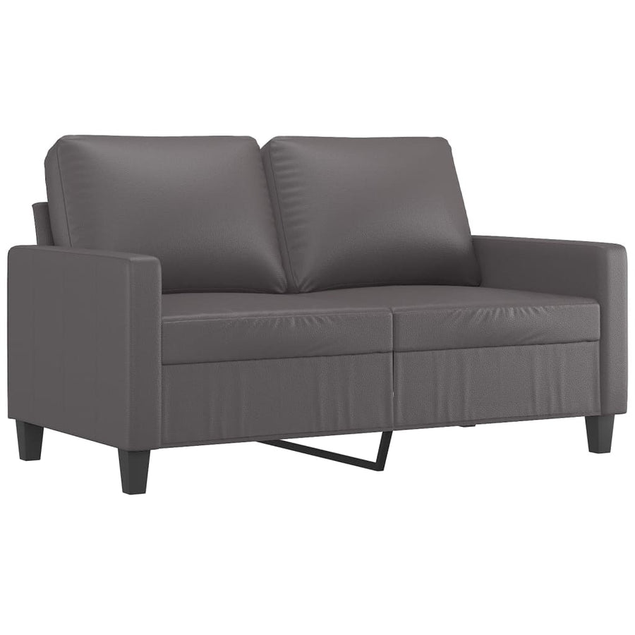 Tweezitsbank Kunstleer 120 cm Grijs