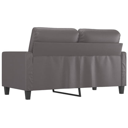 Tweezitsbank Kunstleer 120 cm Grijs