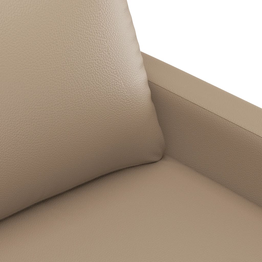 Tweezitsbank Kunstleer Kleurig 120 cm Cappuccino