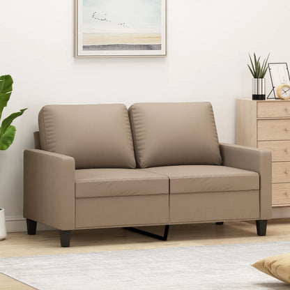 Tweezitsbank Kunstleer Kleurig 120 cm Cappuccino