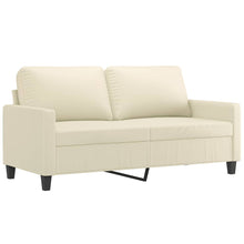 Tweezitsbank Kunstleer Kleurig 140 cm Crème