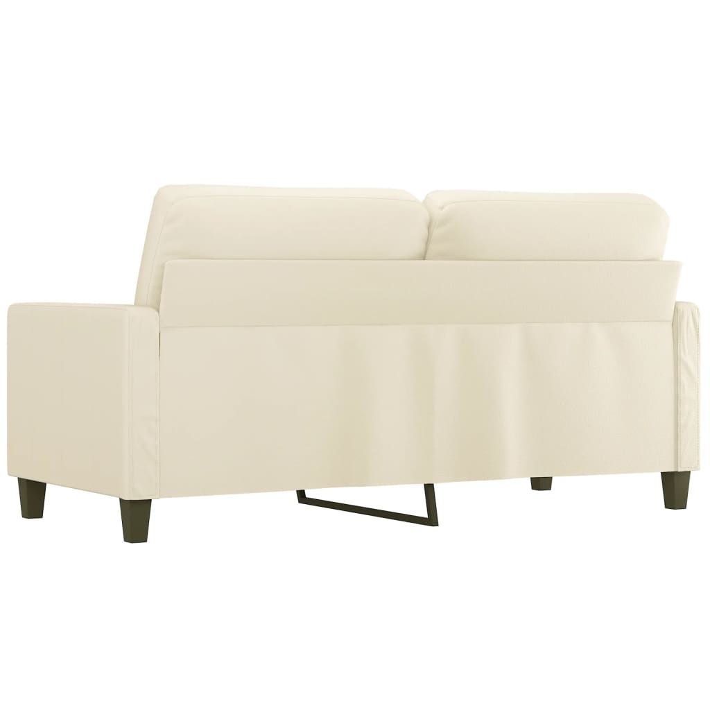 Tweezitsbank Kunstleer Kleurig 140 cm Crème