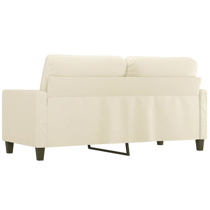 Tweezitsbank Kunstleer Kleurig 140 cm Crème