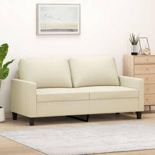 Tweezitsbank Kunstleer Kleurig 140 cm Crème