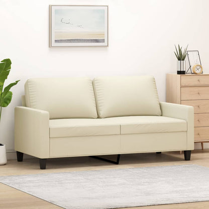 Tweezitsbank Kunstleer Kleurig 140 cm Crème