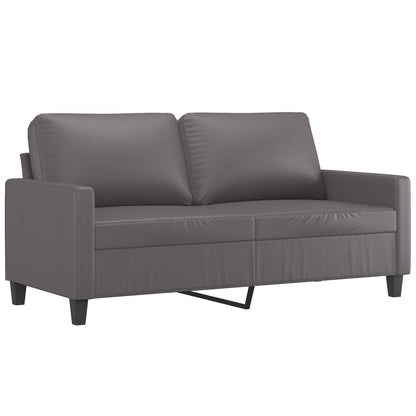 Tweezitsbank Kunstleer 140 cm Grijs