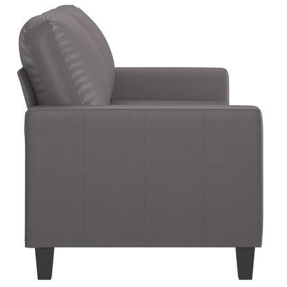 Tweezitsbank Kunstleer 140 cm Grijs