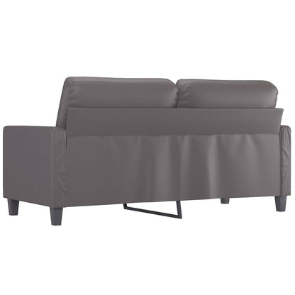 Tweezitsbank Kunstleer 140 cm Grijs
