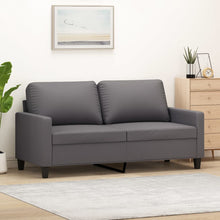 Tweezitsbank Kunstleer 140 cm Grijs