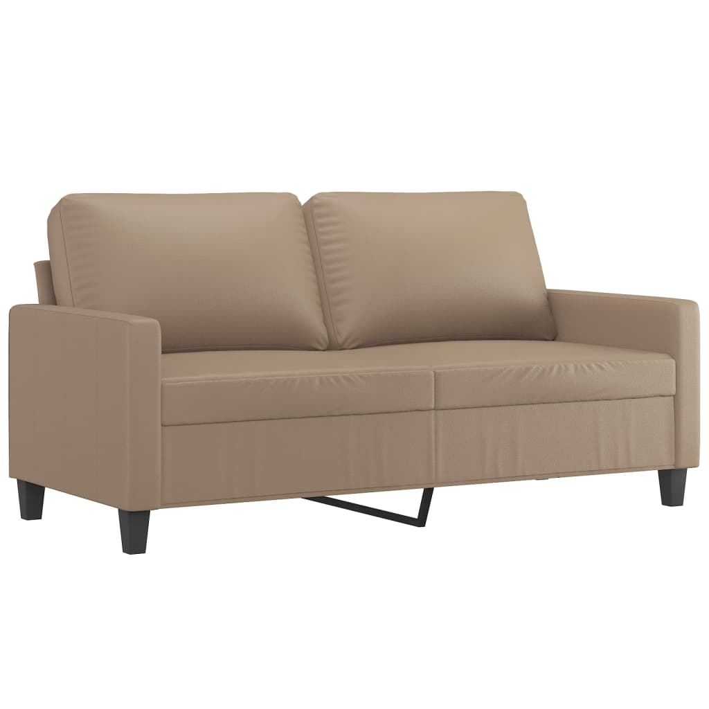 Tweezitsbank Kunstleer Kleurig 140 cm Cappuccino