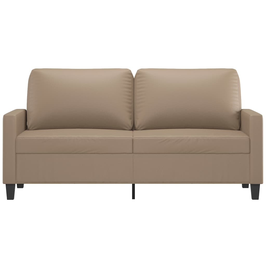 Tweezitsbank Kunstleer Kleurig 140 cm Cappuccino