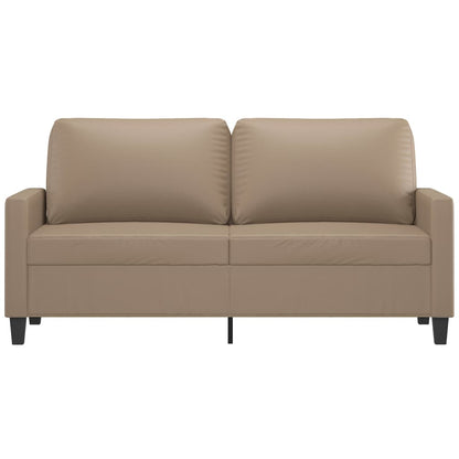 Tweezitsbank Kunstleer Kleurig 140 cm Cappuccino