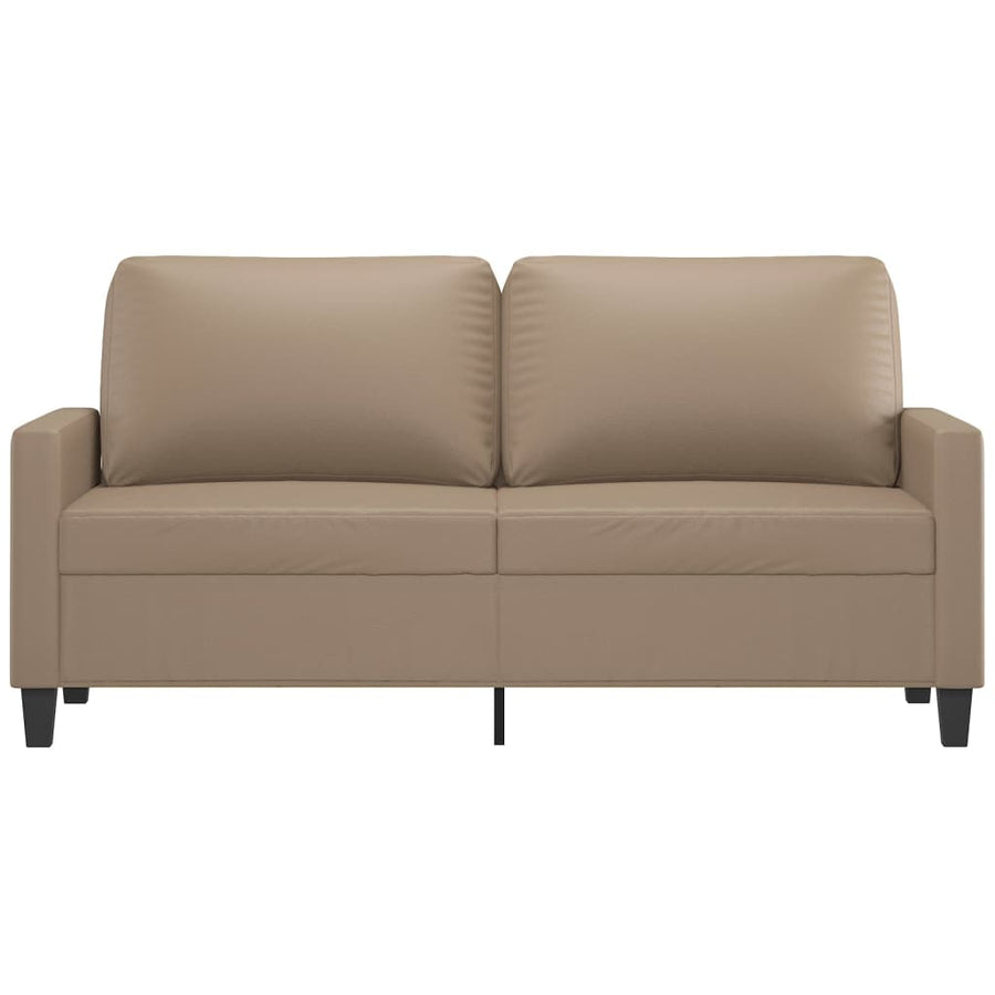 Tweezitsbank Kunstleer Kleurig 140 cm Cappuccino