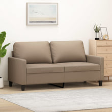 Tweezitsbank Kunstleer Kleurig 140 cm Cappuccino