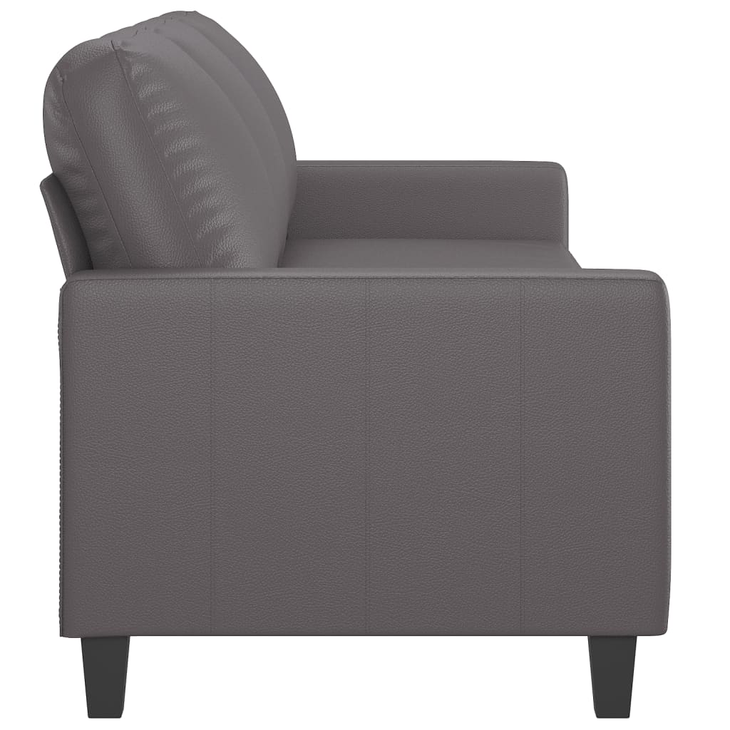 Driezitsbank Kunstleer 180 cm Grijs