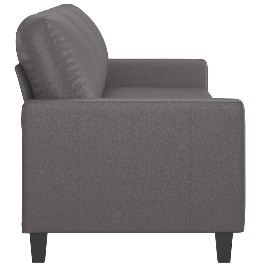 Driezitsbank Kunstleer 180 cm Grijs