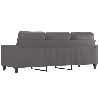 Driezitsbank Kunstleer 180 cm Grijs