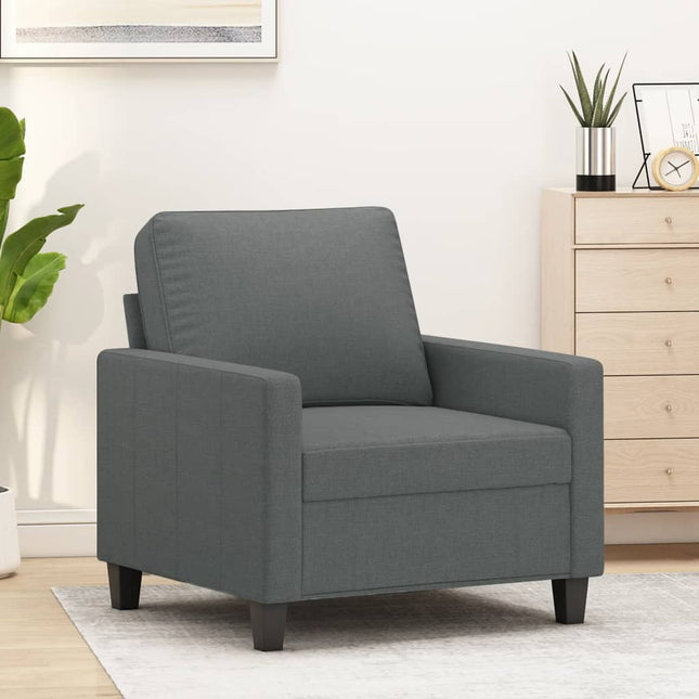 Fauteuil Stof 60 cm Donkergrijs